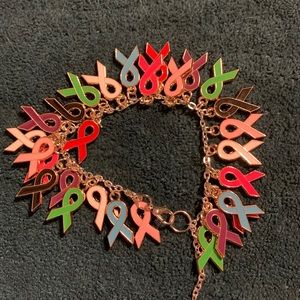 Cancer awareness bracelet.